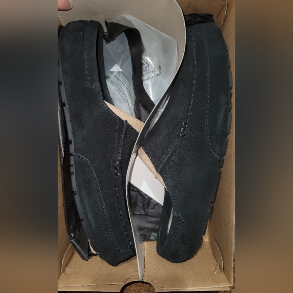 UGG Black Suede Loafers